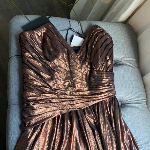 COPY - retrofete brown shimmer dress never worn with tags on it - Picture 2 of 4